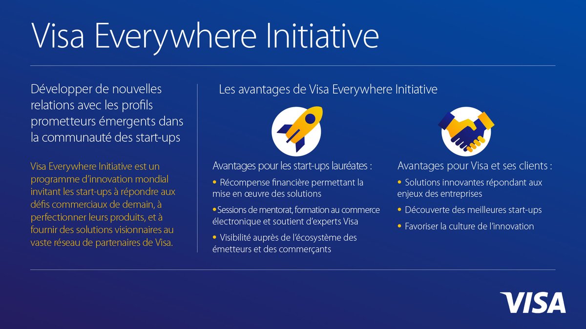 Visa invite les Fintechs à participer au programme Visa Everywhere Initiative 2018